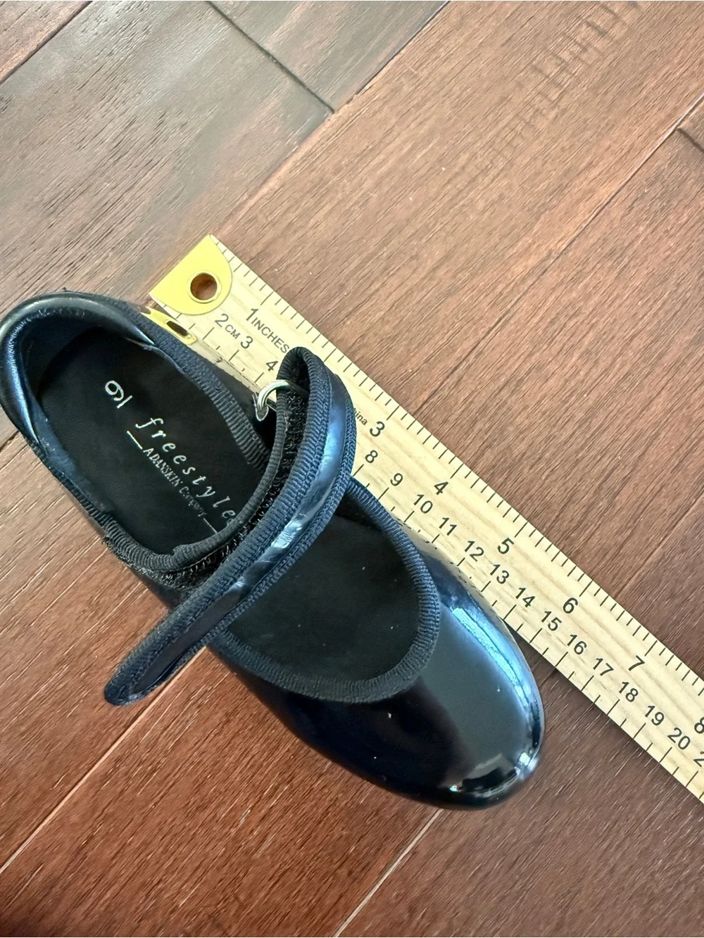 Kids Black Patent Leather Mary Jane Tap Dance Shoes | Size 9